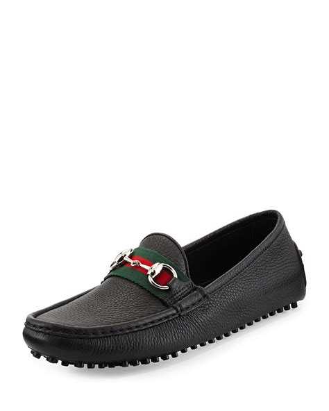 gucci damo driver women|Gucci Damo Leather Horsebit Driver .